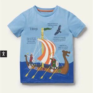 Mini Boden Viking Tee, Size 9/10